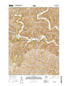 Mifflin Wisconsin Current topographic map, 1:24000 scale, 7.5 X 7.5 Minute, Year 2016