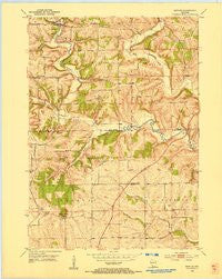 Mifflin Wisconsin Historical topographic map, 1:24000 scale, 7.5 X 7.5 Minute, Year 1952