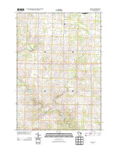 Milan Wisconsin Historical topographic map, 1:24000 scale, 7.5 X 7.5 Minute, Year 2013