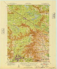 Millston Wisconsin Historical topographic map, 1:62500 scale, 15 X 15 Minute, Year 1949