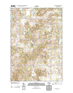 Milltown Wisconsin Historical topographic map, 1:24000 scale, 7.5 X 7.5 Minute, Year 2013