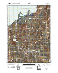 Milton Wisconsin Historical topographic map, 1:24000 scale, 7.5 X 7.5 Minute, Year 2010