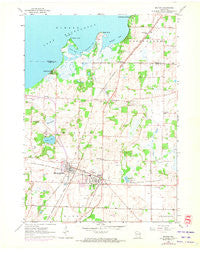 Milton Wisconsin Historical topographic map, 1:24000 scale, 7.5 X 7.5 Minute, Year 1961