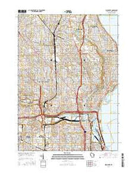 Milwaukee Wisconsin Current topographic map, 1:24000 scale, 7.5 X 7.5 Minute, Year 2016