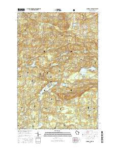 Mineral Lake Wisconsin Current topographic map, 1:24000 scale, 7.5 X 7.5 Minute, Year 2015