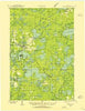 Minocqua Wisconsin Historical topographic map, 1:48000 scale, 15 X 15 Minute, Year 1938
