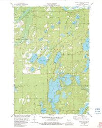 Minong Flowage Wisconsin Historical topographic map, 1:24000 scale, 7.5 X 7.5 Minute, Year 1982