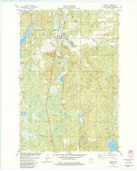 Minong Wisconsin Historical topographic map, 1:24000 scale, 7.5 X 7.5 Minute, Year 1982