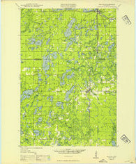 Minong Wisconsin Historical topographic map, 1:48000 scale, 15 X 15 Minute, Year 1949