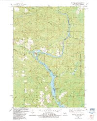 Miscauno Island Wisconsin Historical topographic map, 1:24000 scale, 7.5 X 7.5 Minute, Year 1982