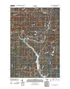 Miscauno Island Wisconsin Historical topographic map, 1:24000 scale, 7.5 X 7.5 Minute, Year 2011