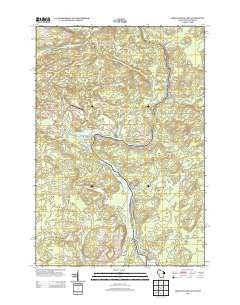 Miscauno Island Wisconsin Historical topographic map, 1:24000 scale, 7.5 X 7.5 Minute, Year 2013