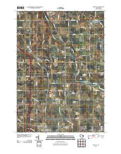 Mishicot Wisconsin Historical topographic map, 1:24000 scale, 7.5 X 7.5 Minute, Year 2010