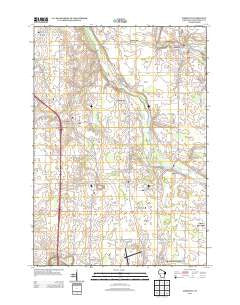 Mishicot Wisconsin Historical topographic map, 1:24000 scale, 7.5 X 7.5 Minute, Year 2013