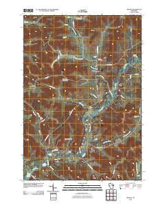 Modena Wisconsin Historical topographic map, 1:24000 scale, 7.5 X 7.5 Minute, Year 2010