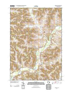 Modena Wisconsin Historical topographic map, 1:24000 scale, 7.5 X 7.5 Minute, Year 2013