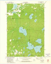 Mole Lake Wisconsin Historical topographic map, 1:24000 scale, 7.5 X 7.5 Minute, Year 1973