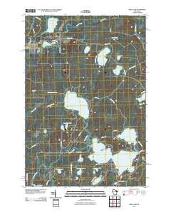 Mole Lake Wisconsin Historical topographic map, 1:24000 scale, 7.5 X 7.5 Minute, Year 2010