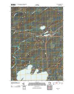 Monico Wisconsin Historical topographic map, 1:24000 scale, 7.5 X 7.5 Minute, Year 2010