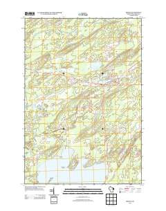 Monico Wisconsin Historical topographic map, 1:24000 scale, 7.5 X 7.5 Minute, Year 2013