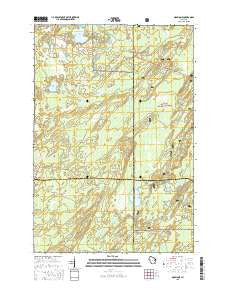 Monico NE Wisconsin Current topographic map, 1:24000 scale, 7.5 X 7.5 Minute, Year 2015