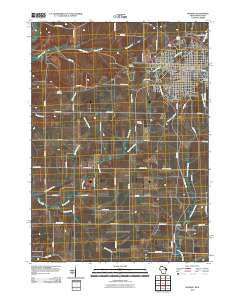 Monroe Wisconsin Historical topographic map, 1:24000 scale, 7.5 X 7.5 Minute, Year 2010