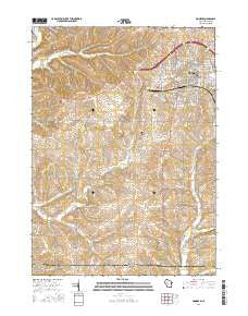 Monroe Wisconsin Current topographic map, 1:24000 scale, 7.5 X 7.5 Minute, Year 2016