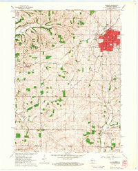 Monroe Wisconsin Historical topographic map, 1:24000 scale, 7.5 X 7.5 Minute, Year 1962