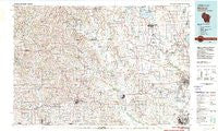 Monroe Wisconsin Historical topographic map, 1:100000 scale, 30 X 60 Minute, Year 1981