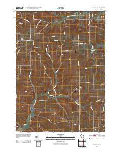 Monroe NW Wisconsin Historical topographic map, 1:24000 scale, 7.5 X 7.5 Minute, Year 2010