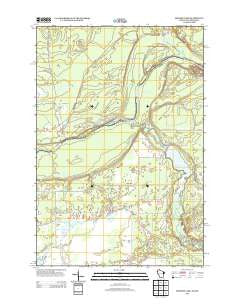 Monson Lake Wisconsin Historical topographic map, 1:24000 scale, 7.5 X 7.5 Minute, Year 2013