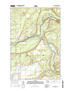 Monson Lake Wisconsin Current topographic map, 1:24000 scale, 7.5 X 7.5 Minute, Year 2015