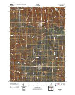 Montfort Wisconsin Historical topographic map, 1:24000 scale, 7.5 X 7.5 Minute, Year 2010