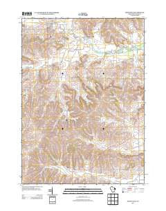 Monticello Wisconsin Historical topographic map, 1:24000 scale, 7.5 X 7.5 Minute, Year 2013