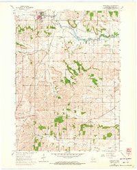 Monticello Wisconsin Historical topographic map, 1:24000 scale, 7.5 X 7.5 Minute, Year 1962