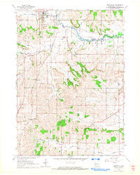 Monticello Wisconsin Historical topographic map, 1:24000 scale, 7.5 X 7.5 Minute, Year 1962