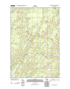 Moose Junction Wisconsin Historical topographic map, 1:24000 scale, 7.5 X 7.5 Minute, Year 2013