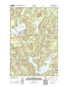 Moose Lake Wisconsin Historical topographic map, 1:24000 scale, 7.5 X 7.5 Minute, Year 2013