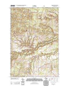 Moquah Wisconsin Historical topographic map, 1:24000 scale, 7.5 X 7.5 Minute, Year 2013