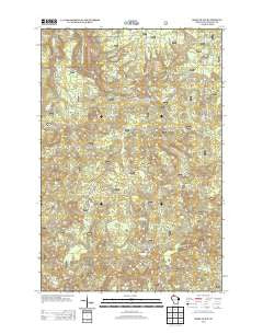 Moquah NW Wisconsin Historical topographic map, 1:24000 scale, 7.5 X 7.5 Minute, Year 2013