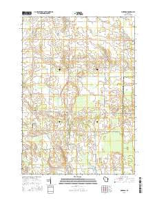 Morrison Wisconsin Current topographic map, 1:24000 scale, 7.5 X 7.5 Minute, Year 2015