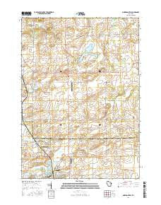 Morrisonville Wisconsin Current topographic map, 1:24000 scale, 7.5 X 7.5 Minute, Year 2016