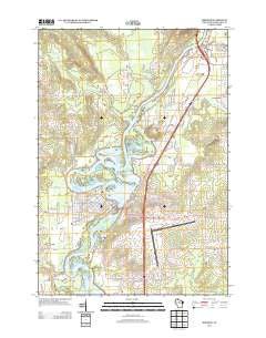 Mosinee Wisconsin Historical topographic map, 1:24000 scale, 7.5 X 7.5 Minute, Year 2013