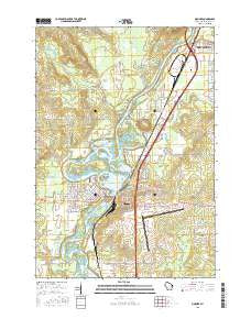 Mosinee Wisconsin Current topographic map, 1:24000 scale, 7.5 X 7.5 Minute, Year 2015