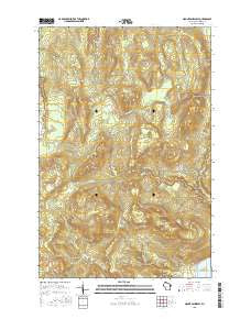 Mount Ashwabay Wisconsin Current topographic map, 1:24000 scale, 7.5 X 7.5 Minute, Year 2015