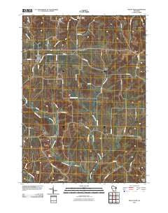 Mount Hope Wisconsin Historical topographic map, 1:24000 scale, 7.5 X 7.5 Minute, Year 2010