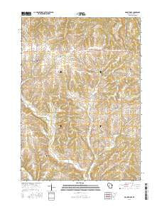 Mount Hope Wisconsin Current topographic map, 1:24000 scale, 7.5 X 7.5 Minute, Year 2016