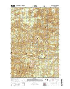 Mount Valhalla Wisconsin Current topographic map, 1:24000 scale, 7.5 X 7.5 Minute, Year 2015