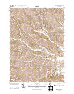 Mount Vernon Wisconsin Historical topographic map, 1:24000 scale, 7.5 X 7.5 Minute, Year 2013