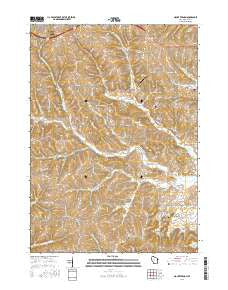 Mount Vernon Wisconsin Current topographic map, 1:24000 scale, 7.5 X 7.5 Minute, Year 2016